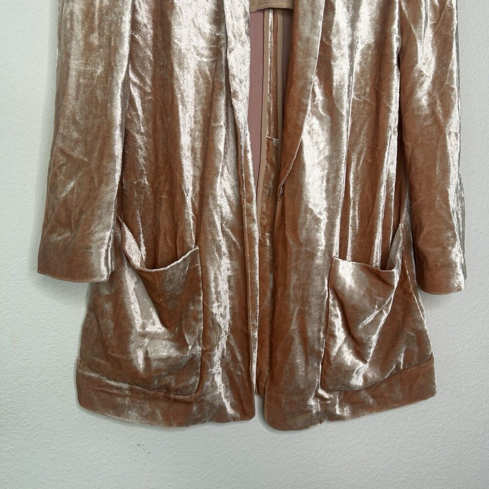 A.L.C. Ford Pink Crushed Velvet Blazer 0 - Picture 4 of 10